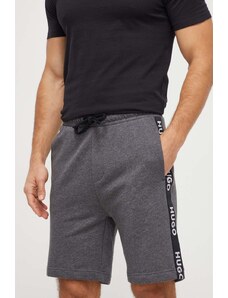 HUGO pantaloncini lounge in cotone colore grigio