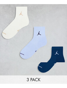 Jordan - Everyday - Confezione da 3 paia di calzini blu multicolore