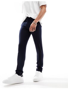 ASOS DESIGN - Pantaloni skinny eleganti blu navy