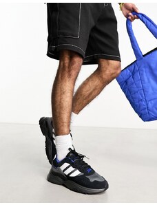 adidas Originals - Retropy F90 - Sneakers nere con dettagli blu-Grigio