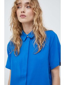 Samsoe Samsoe camicia donna colore blu