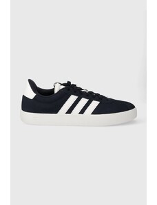 adidas sneakers in camoscio COURT colore blu navy ID6275