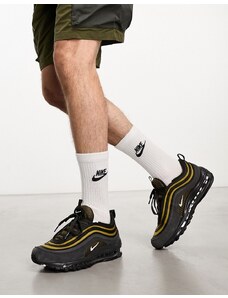 Nike - Air Max 97 - Sneakers nere e color bronzo-Nero