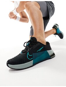 Nike Training - Metcon 9 - Sneakers nere e verdi-Nero