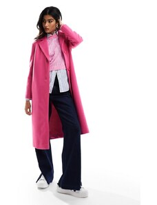 Helene Berman - Cappotto rosa con 2 bottoni stile college