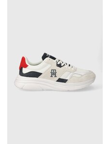 Tommy Hilfiger sneakers MODERN RUNNER LTH MIX colore bianco FM0FM04878