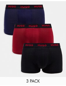 Hugo Red HUGO - Bodywear - Confezione da 3 boxer aderenti multicolore