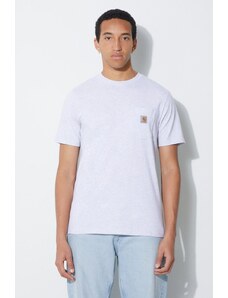 Carhartt WIP t-shirt in cotone uomo colore grigio