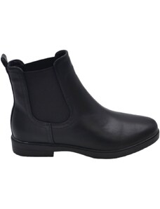 Malu Shoes Stivaletti donna chelsea boots in ecopelle opaca nera fondo sottile elastico laterale alla caviglia comodo