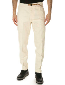 White Sand Pantalone Greg bianco con coulisse