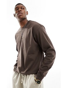 Nike - Premium Essentials - Maglietta a maniche lunghe marrone