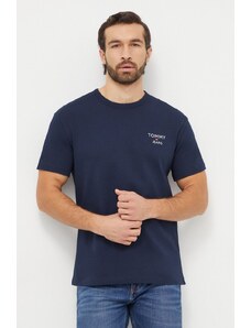 Tommy Jeans t-shirt in cotone uomo colore blu navy