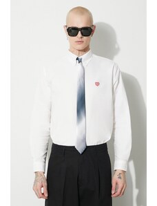 Human Made camicia in cotone Oxford B.D uomo colore bianco HM26SH001