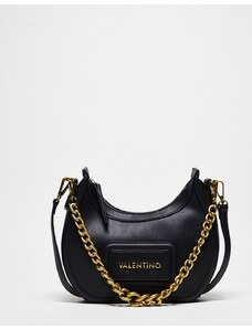 Valentino Bags Valentino - Snowy - Borsa da spalla nera con catenina color oro-Nero