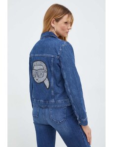 Karl Lagerfeld giacca di jeans donna colore blu