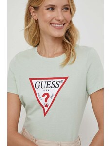 Guess t-shirt in cotone colore verde