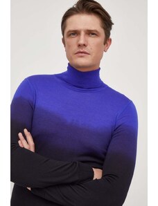 BOSS maglione in lana uomo colore violetto