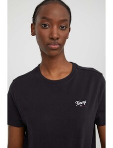 Tommy Jeans t-shirt in cotone donna colore nero