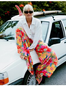 Billabong X Amanda Djerf - Split Spirit - Pantaloni da mare con stampa a fiori rétro-Multicolore