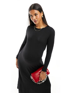 Mama.licious Mamalicious Maternity - Vestito lungo a maniche lunghe nero