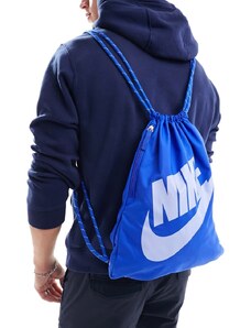 Nike - Heritage - Zaino blu con coulisse