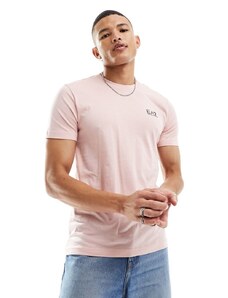 EA7 - Core - T-shirt rosa chiaro con logo