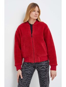 Karl Lagerfeld felpa in misto lana colore rosso
