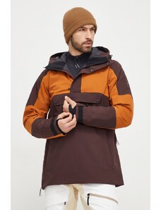 Peak Performance giacca da sci 2L Shell colore marrone
