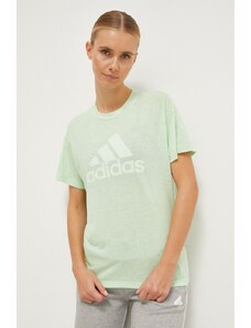 adidas t-shirt donna colore verde IS3624