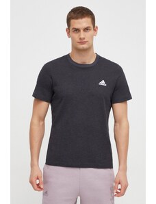 adidas t-shirt in cotone uomo colore grigio con applicazione IN7123