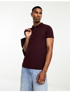 French Connection - Polo bordeaux-Rosso
