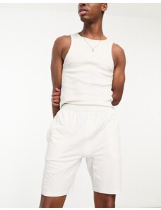 Calvin Klein - Pantaloncini da casa grigio chiaro in cotone