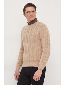 United Colors of Benetton maglione in misto lana uomo colore beige