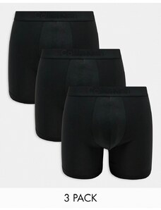 Calvin Klein - CK Black - Confezione da 3 boxer aderenti neri-Nero