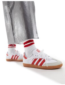 adidas Originals - Samba OG - Sneakers bianco e rosso acceso