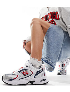 New Balance - 530 - Sneakers rosse e blu navy-Bianco