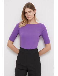 Lauren Ralph Lauren t-shirt donna colore violetto