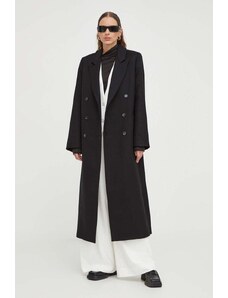 Lovechild cappotto in lana colore nero
