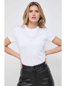 Karl Lagerfeld t-shirt in cotone donna colore bianco