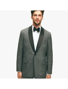 Brooks Brothers Grey Regular Fit Wool Tuxedo Jacket - male Abiti Grey 44