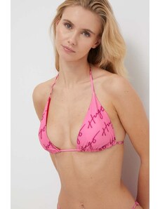 HUGO top bikini colore rosa