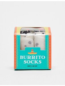Orrsum - Sock Company - Burrito - Confezione regalo con 1 paio di calzini-Multicolore