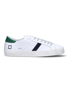 D.A.T.E. Sneaker uomo bianca/verde in pelle SNEAKERS
