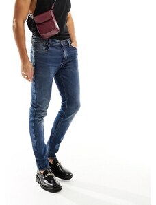 ASOS DESIGN - Jeans skinny lavaggio blu scuro