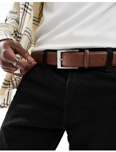 New Look - Cintura formale color cuoio-Marrone