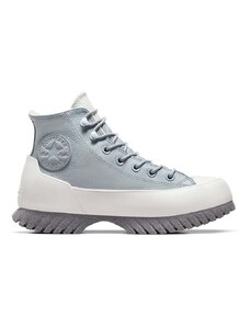 Converse scarpe da ginnastica in pelle Chuck Taylor AS Star Lugged 2.0 donna colore blu A05382C