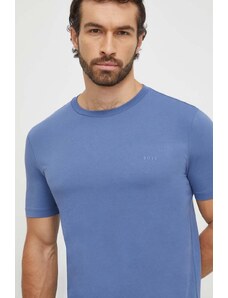BOSS t-shirt in cotone uomo colore violetto