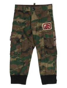 DSQUARED KIDS Pantalone sportivi con stampa camouflage