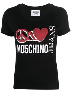 MOSCHINO JEANS T-shirt Donna Nera Cotone
