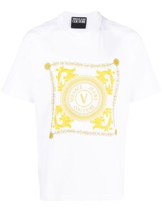 VERSACE JEANS T-shirt Uomo Bianco Cotone